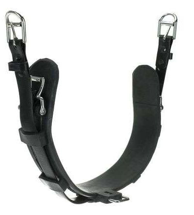 Sangle pour harnais QH elite caoutchouc avec courroie de sécurité
