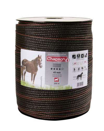 Ruban 40mm supérieur marron 200m